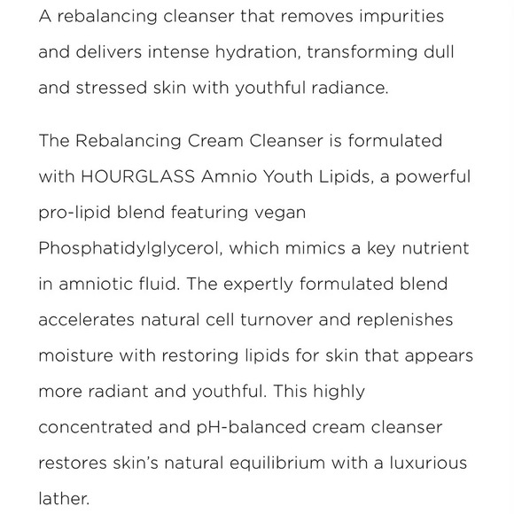 Hourglass Equilibrium Rebalancing Cream Cleanser Travel SZ 🧼 NEW - Picture 4 of 4